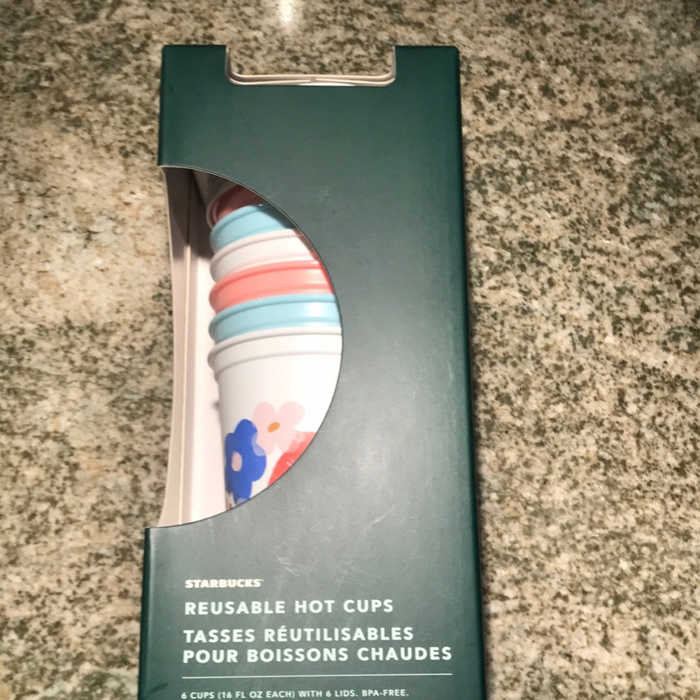 Starbucks Spring Easter Hot Cup 6 Pack NEW Bunny Eggs